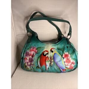 Anna By Anuschka Women’s Leather Large Should Hobo Purse- Wallet Brazil Beauties